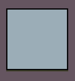 A light grey square representing an enemy projectile.